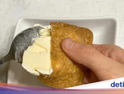 Unik Rasanya! Perpaduan Kulit Tahu Diisi Es Krim Vanila