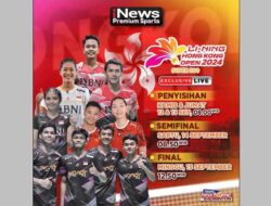 Saksikan Perjuangan Skuat Merah Putih Merebut Podium Tertinggi Hingga BWF Super 500 Hong Kong 2024, 12-15 September Live Eksklusif Hingga iNews