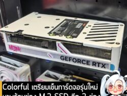 [News] Colorful เตรียมเข็นการ์ดจอ RTX 50 รุ่นใหม่ มาพร้อมช่อง M.2 SSD ถึง 2 ช่อง ช่วยเพิ่มพื้นที่เก็บข้อมูล . สำหรับคนที…