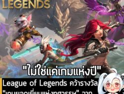 [News] League of Legends คว้ารางวัล "เกมยอดเยี่ยมแห่งทศวรรษ" จากงาน Esports Awards 2025 . งานประกาศรางวัล Esports Awards…