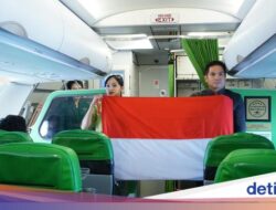 Peringati 80 Tahun RI Merdeka, Citilink Kibarkan Bendera Di Udara