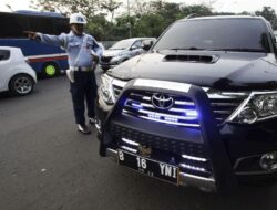 Polisi Tindak 2.062 Pelanggar Rotator Dari 2021, Ada Pejabat Kena