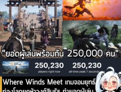 [News] Where Winds Meet เกมจอมยุทธ์ท่องโลกยุคห้าวงศ์สิบรัฐ ทำยอดผู้เล่นบน Steam ทะลุ 250,000 คนแล้ว . แม้ว่าจะเปิดให้เล่…