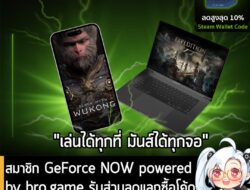 [News] สมาชิก GeForce NOW powered by bro.game รับส่วนลด 10% แลกซื้อโค้ด Steam Wallet ฟรี! . GeForce NOW powered by bro….