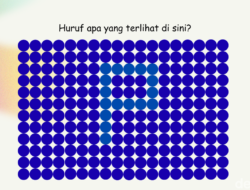 Tes Ketajaman Saraf Mata, Huruf Apa yang Ada Di Balik Pola Warna Ini?