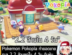 [News] Pokemon Pokopia ทำยอดขายทะลุ 2.2 ล้านชุดใน 4 วัน ดันหุ้น Nintendo พุ่งกระฉูด 15% . The Pokemon Company และ Ninten…