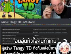 [News] ผู้สร้าง Tangy TD ถึงกับหลั่งน้ำตา หลังเกมที่พัฒนาคนเดียวมานาน 4 ปี วางขาย 4 วัน ทำเงินถึง 8 ล้านบาท  . การวางจำห…